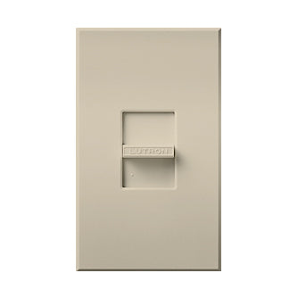 Lutron Nova T, 20A Slide On/Off Switch, 4-Way, 120/277V, Small Control, Wall Plate Included, NT-4PS-LA, Light Almond