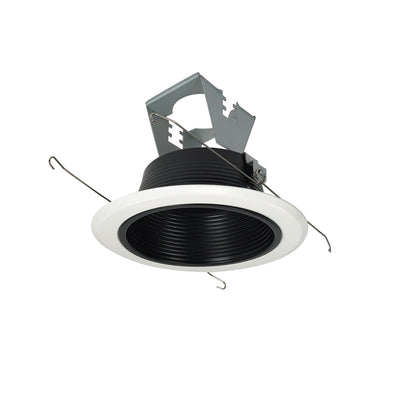 5" Stepped Baffle w/ Metal Ring & Bracket, Black/White