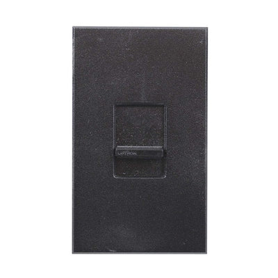 Lutron Nova T Dimmer, 600W Incandescent/Halogen Only, Single-Pole, 120V, Small Control, Wall Plate Included, NT-600-BL, Black