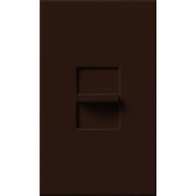 Lutron Nova T LED+ Dimmer Switch, 250W LED, Single Pole, 120V, Small Control, Wall Plate Included, Wall Plate Included, NTCL-250-BR, Brown