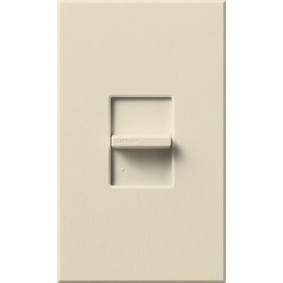 Lutron Nova T LED+ Dimmer Switch, 250W LED, Single Pole, 120V, Small Control, Wall Plate Included, Wall Plate Included, NTCL-250-LA, Light Almond