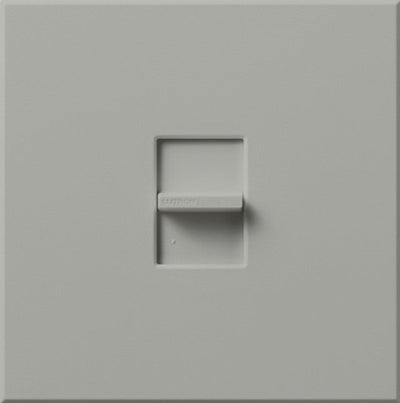 Lutron Nova T Fully Variable Fan-Speed Control, 12A, Single-Pole, 120V, Large Control, Wall Plate Included, NTFS-12E-GR, Gray