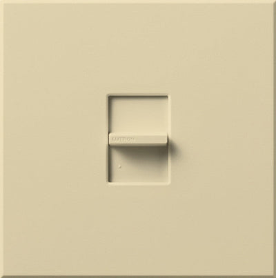 Lutron Nova T Fully Variable Fan-Speed Control, 12A, Single-Pole, 120V, Large Control, Wall Plate Included, NTFS-12E-IV, Ivory