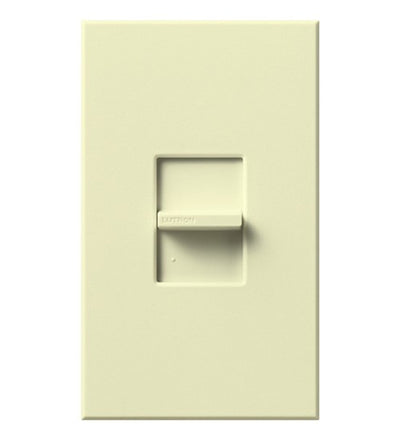 Lutron Nova T Fully Variable Fan-Speed Control, 6A, Single-Pole, 120V, Small Control, Wall Plate Included, NTFS-6E-AL, Almond