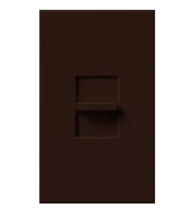 Lutron Nova T Fully Variable Fan-Speed Control, 6A, Single-Pole, 120V, Small Control, Wall Plate Included, NTFS-6E-BR, Brown