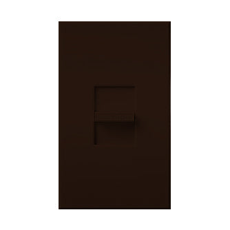 Lutron Nova T Quiet 3-Speed Fan Control, 1.5A Paddle Fan, Single-Pole, 120V, Small Control, Wall Plate Included, NTFSQ-BR, Brown