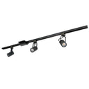 4-ft Track Pack with (3) MAY 800lm LED Track Heads, 2700K, Black Finish