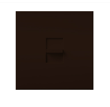Lutron Nova T MLV Dimmer Switch, 1200W (1500VA), Single-Pole, No Neutral Required, 120V, Small Control, Wall Plate Included, NTLV-1500-BR, Brown
