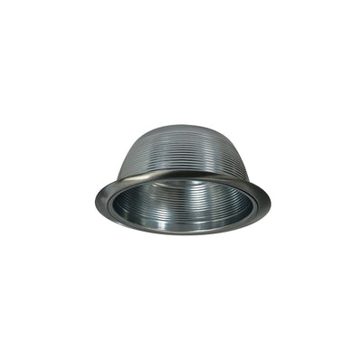 6" BR/PAR30 Stepped Baffle w/ Metal Ring, Natural Metal