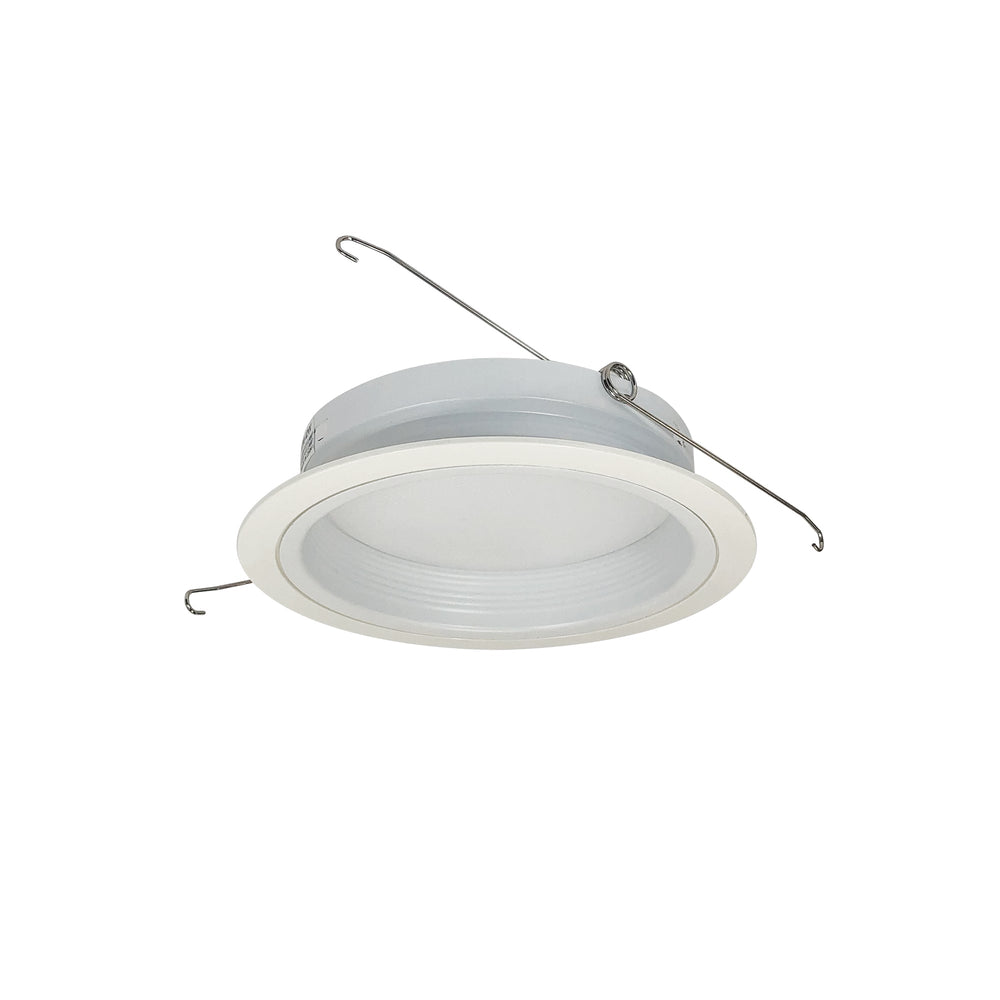 6" Regressed Albalite Lens w/ Baffle & Plastic Ring, White
