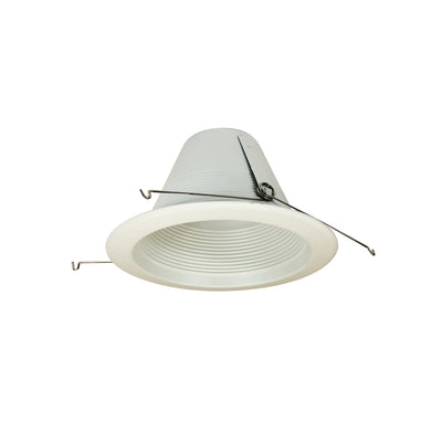6" Airtight Aluminum Shallow Baffle Cone, White