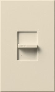 Lutron Nova T 0-10V Dimmer Switch, 8A, 30mA Sink, Single-Pole, No Neutral Required, 120V, Wall Plate Included, NTSTV-DV-TP, Taupe