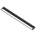 32" 120V Adjustable LEDUR Under Cabinet with Selectable CCT & USB Ports, Black Finish