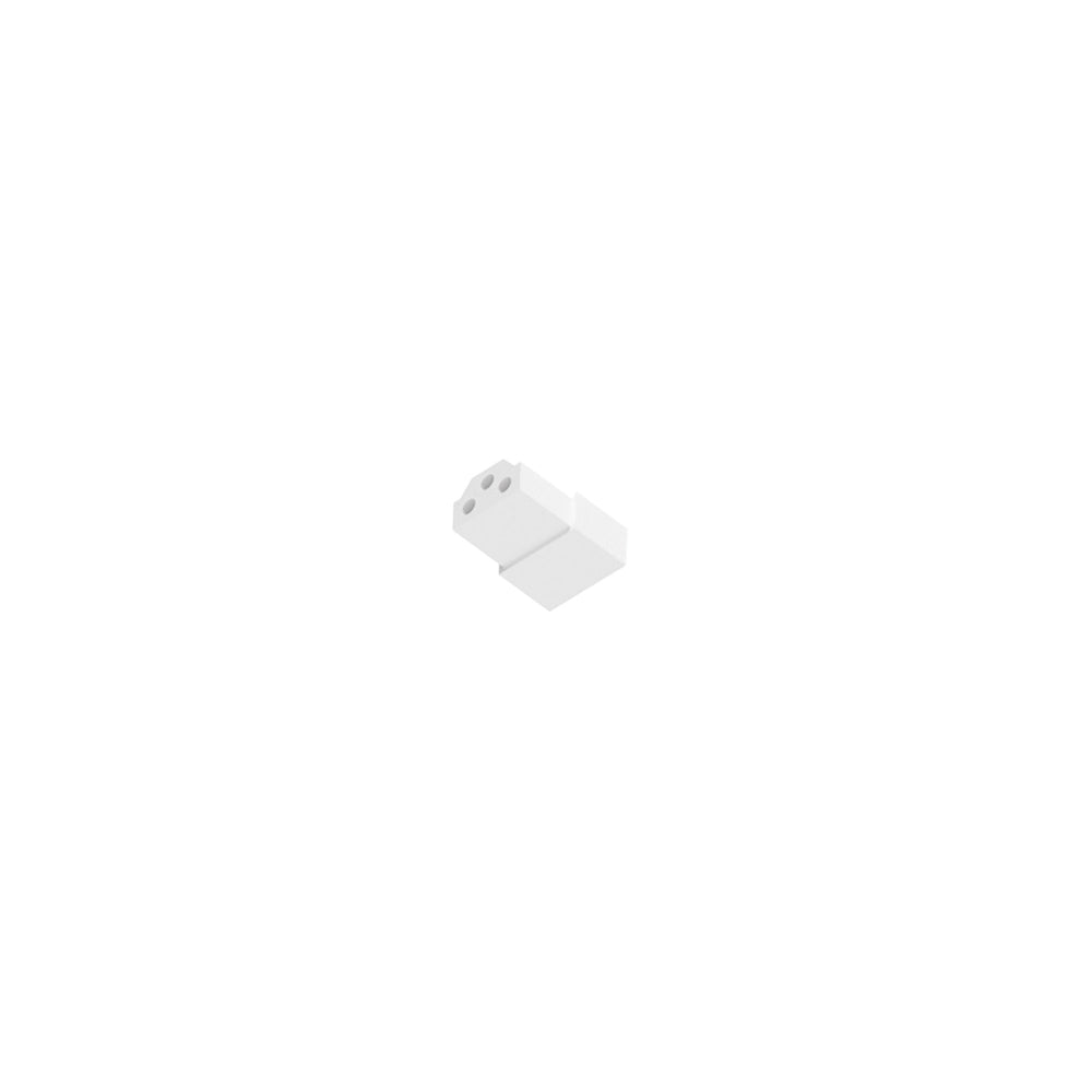 End-to-End Connector for NUDA, Matte Powder White Finish