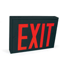 Steel Body NYC Approved Exit Signs, 8" Red Letters / White Housing, Battery Backup, 1F/2F