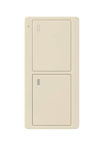 Lutron 2-Button Pico Smart Remote, with Appliance Icons, PJ2-2B-GLA-L02, Light Almond