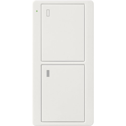 Lutron 2-Button Pico Smart Remote, with Appliance Icons, PJ2-2B-GWH-L02, White