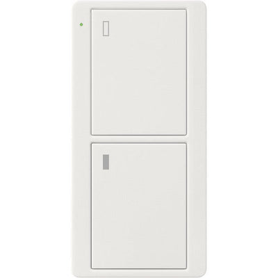 Lutron 2-Button Pico Smart Remote, with Appliance Icons, PJ2-2B-GWH-L02, White