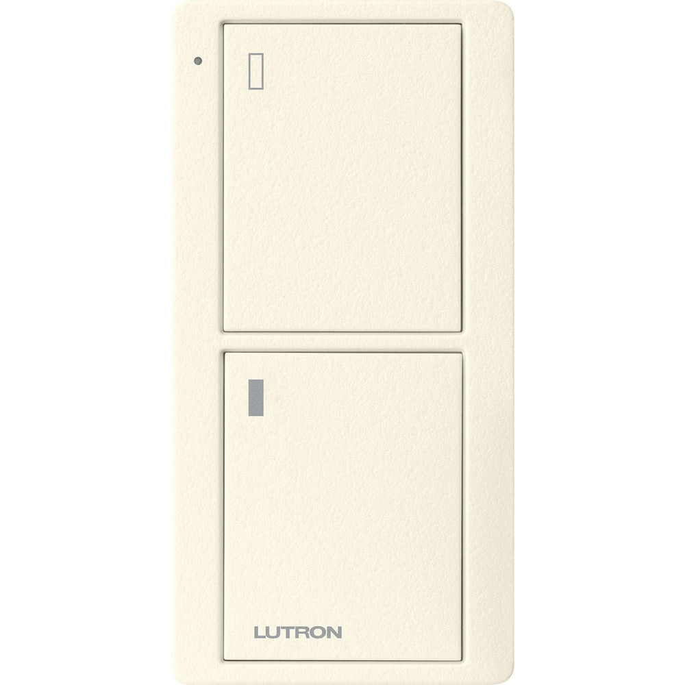 Lutron 2-Button Pico Smart Remote, with Appliance Icons, PJ2-2B-TBI-L02, Biscuit