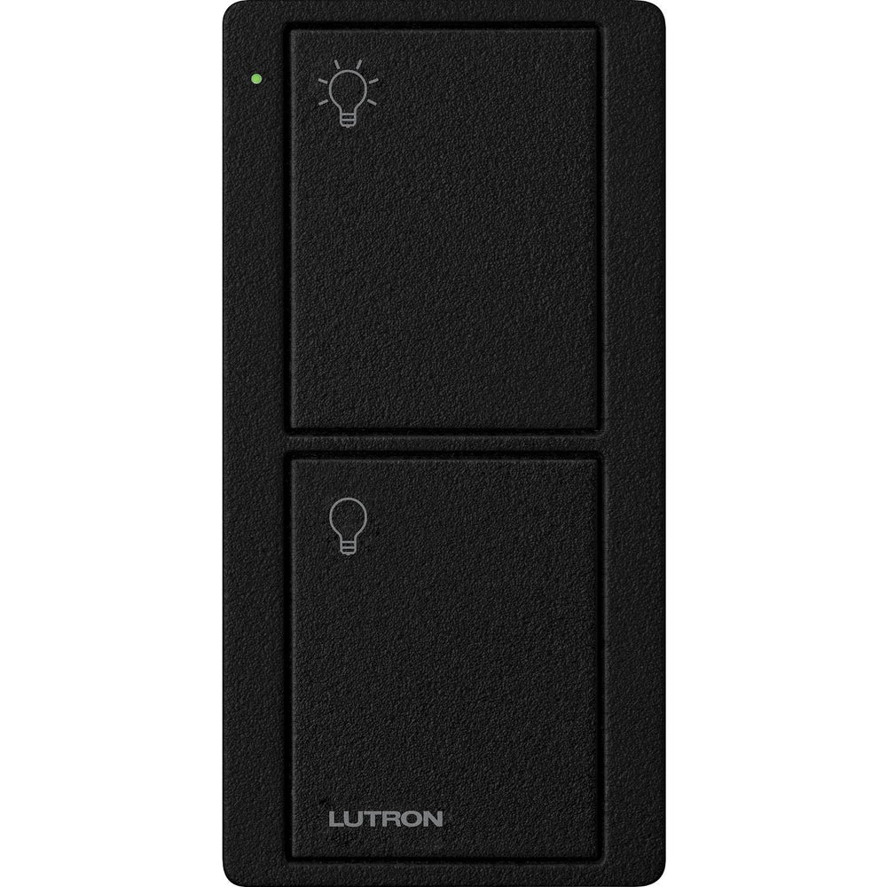 Lutron 2-Button Pico Smart Remote, with Light Icons, PJ2-2B-TMN-L01, Midnight