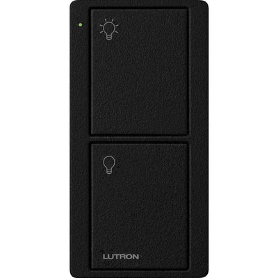 Lutron 2-Button Pico Smart Remote, with Light Icons, PJ2-2B-TMN-L01, Midnight