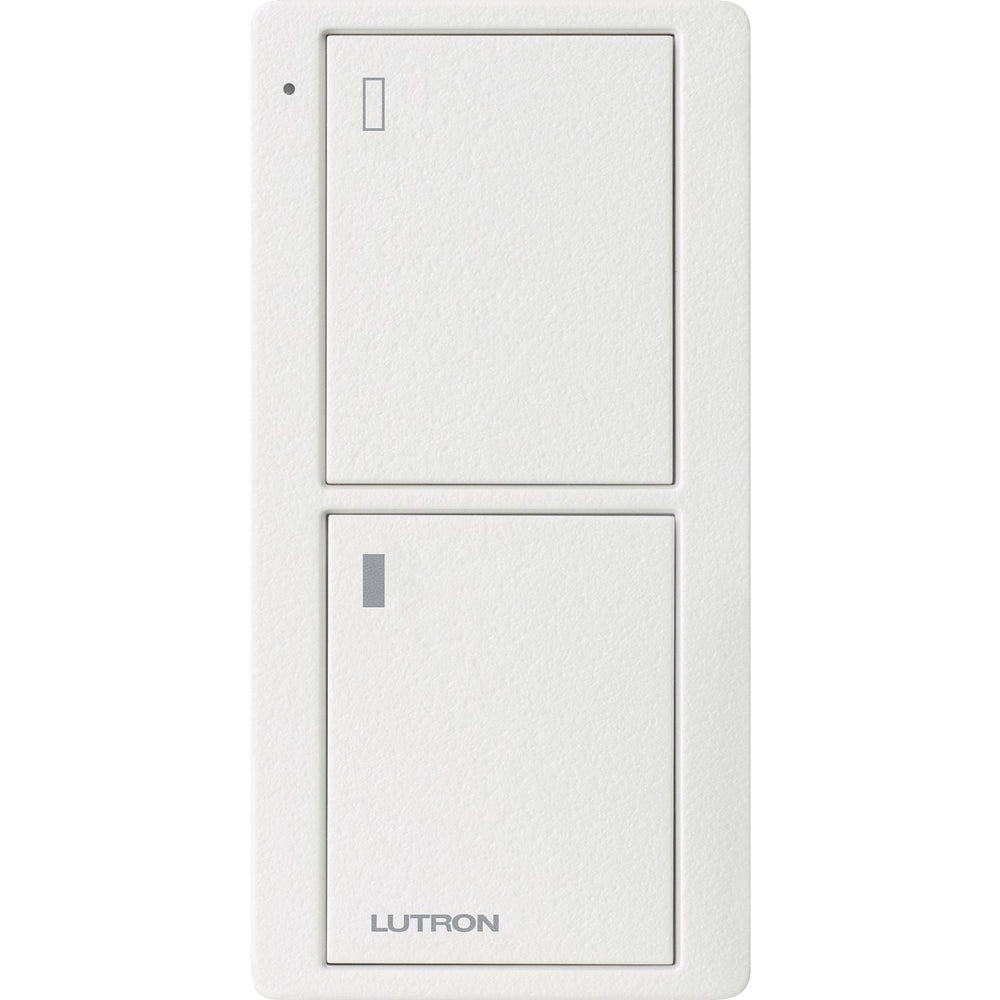 Lutron 2-Button Pico Smart Remote, with Appliance Icons, PJ2-2B-TSW-L02, Snow White