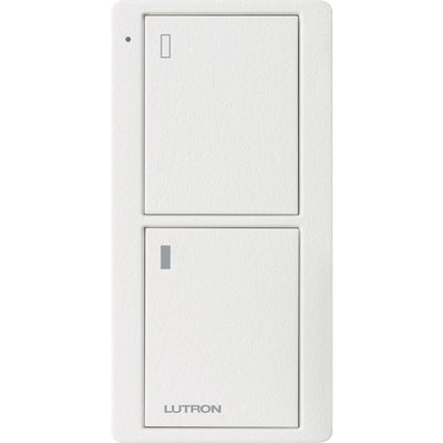 Lutron 2-Button Pico Smart Remote, with Appliance Icons, PJ2-2B-TSW-L02, Snow White