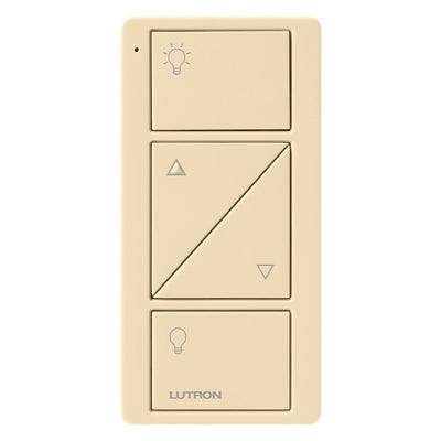 Lutron 2-Button with Raise/Lower, Pico Smart Remote, with Light Icons, PJ2-2BRL-GIV-L01, Ivory