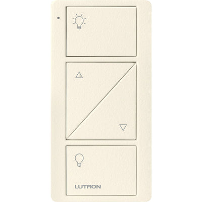 Lutron 2-Button with Raise/Lower, Pico Smart Remote, with Light Icons,PJ2-2BRL-TBI-L01, Biscuit