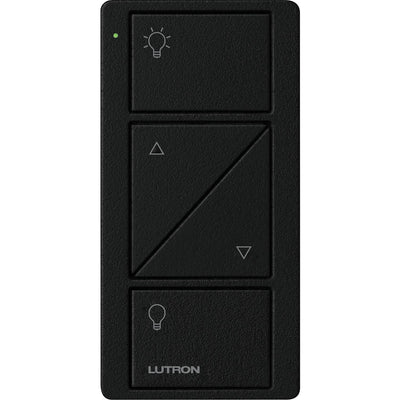 Lutron 2-Button with Raise/Lower, Pico Smart Remote, with Light Icons,PJ2-2BRL-TMN-L01, Midnight