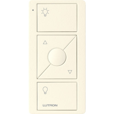 Lutron Original 3-Button Pico Smart Remote with Raise/Lower and Preset, with Light Icons, PJ2-3BRL-TBI-L01, Biscuit