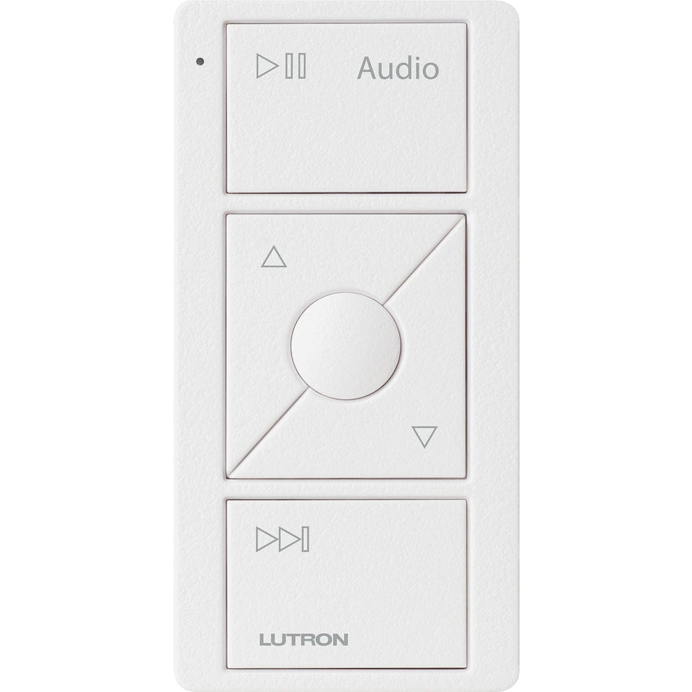 Lutron Pico Smart Remote for Audio, Works with Sonos, with Audio Icons, PJ2-3BRL-TSW-A02, Snow White