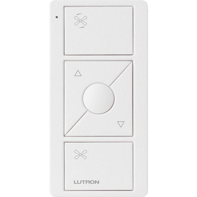 Lutron Pico Smart Remote for Fan Control, 3-Button Raise/Lower with Preset Button, PJ2-3BRL-TSW-F01, Snow White
