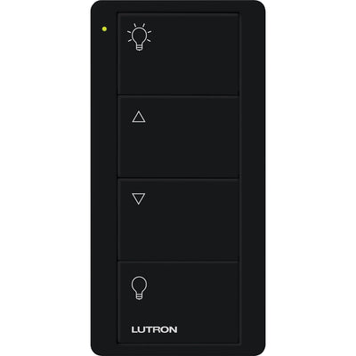Lutron 4-Button Zone Control, Pico Smart Remote, with Light Icons, PJ2-4B-BL-L01, Black