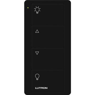 Lutron 4-Button Zone Control, Pico Smart Remote, with Light Icons, PJ2-4B-GBL-L01, Black
