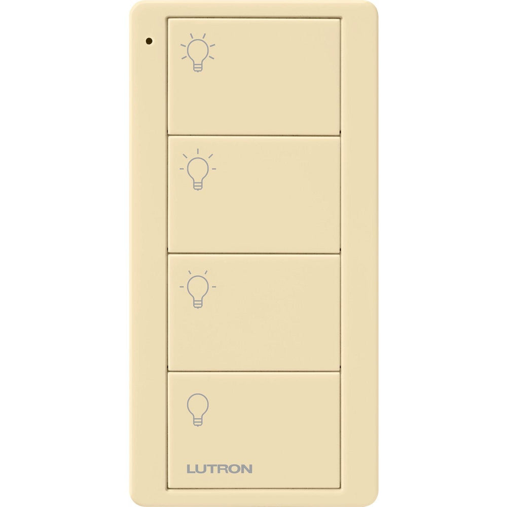 Lutron 4-Button, Scene Control, Pico Smart Remote, with Light Icons, PJ2-4B-GIV-L31, Ivory