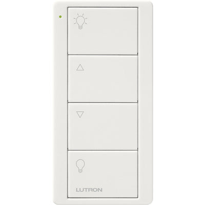 Lutron 4-Button Zone Control, Pico Smart Remote, with Light Icons, PJ2-4B-GWH-L01, White