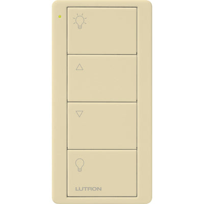 Lutron 4-Button Zone Control, Pico Smart Remote, with Light Icons, PJ2-4B-IV-L01, Ivory