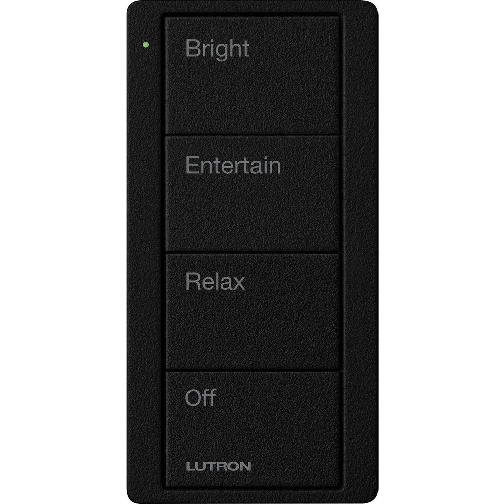 Lutron 4-Button, 4-Group Toggle, Pico Smart Remote, with Light Icons, PJ2-4B-TMN-L41, Midnight