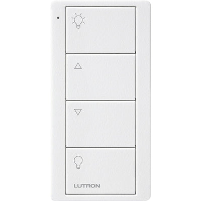Lutron 4-Button Zone Control, Pico Smart Remote, with Light Icons, PJ2-4B-TSW-L01, Snow White