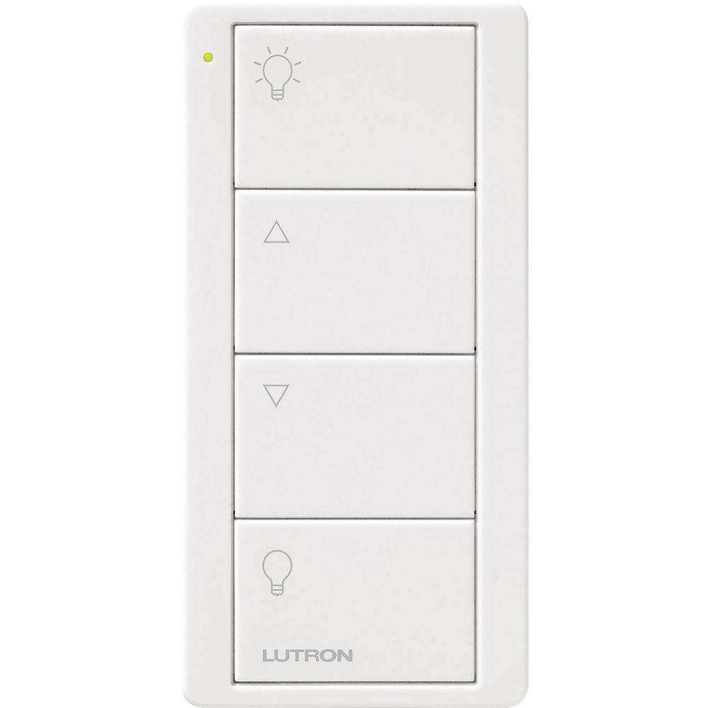 Lutron 4-Button Zone Control, Pico Smart Remote, with Light Icons, PJ2-4B-WH-L01, White
