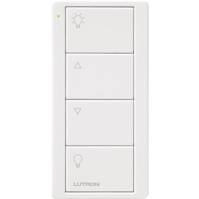 Lutron 4-Button Zone Control, Pico Smart Remote, with Light Icons, PJ2-4B-WH-L01, White