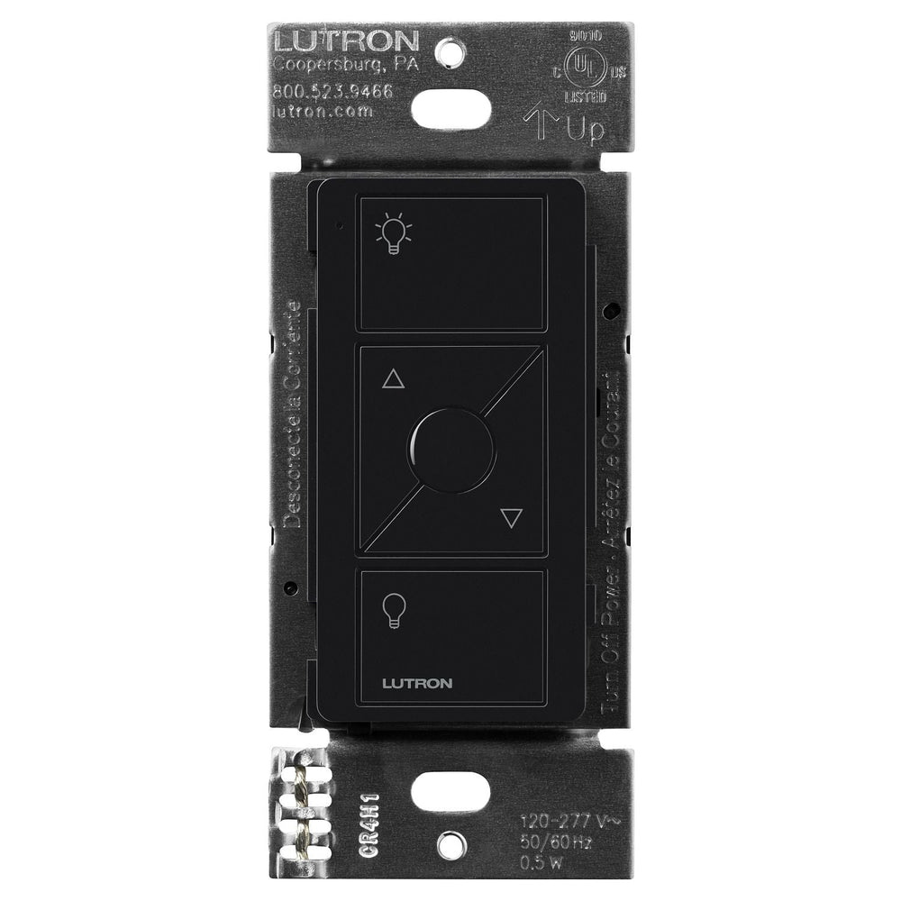 Lutron 3-Button with Raise/Lower and Preset, Pico Line-Powered Wireless Control, 120-277V Line Voltage, with Light Icons, PJL-3BRL-GBL-L01, Black