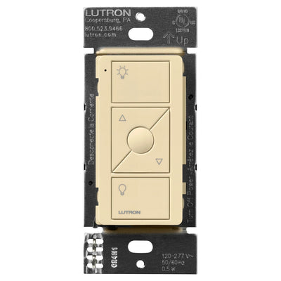 Lutron 3-Button with Raise/Lower and Preset, Pico Line-Powered Wireless Control, 120-277V Line Voltage, with Light Icons, PJL-3BRL-GIV-L01, Ivory