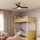 Progress P250124-31M-30 Nolyn 1 Light 52 inch Matte Black Ceiling Fan