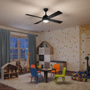 Progress P250127-31M-30 Quadd 1 Light 52 inch Matte Black Ceiling Fan