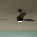 Progress P250123-31M-30 Axion II 1 Light 52 inch Matte Black Ceiling Fan
