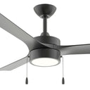 Progress P250122-31M-30 Axion I 1 Light 52 inch Matte Black Ceiling Fan