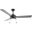 Progress P250122-31M-30 Axion I 1 Light 52 inch Matte Black Ceiling Fan