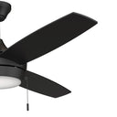 Progress P250124-31M-30 Nolyn 1 Light 52 inch Matte Black Ceiling Fan